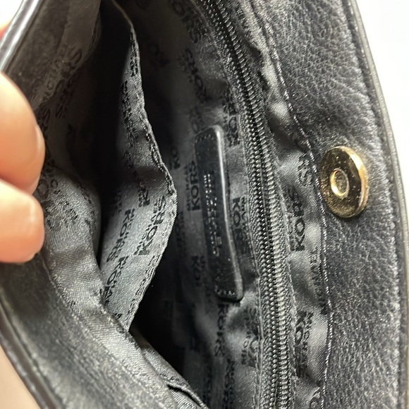 MICHAEL KORS Hamilton Pebble Leather Crossbody Shoulder Bag Purse Black - Picture 8 of 8